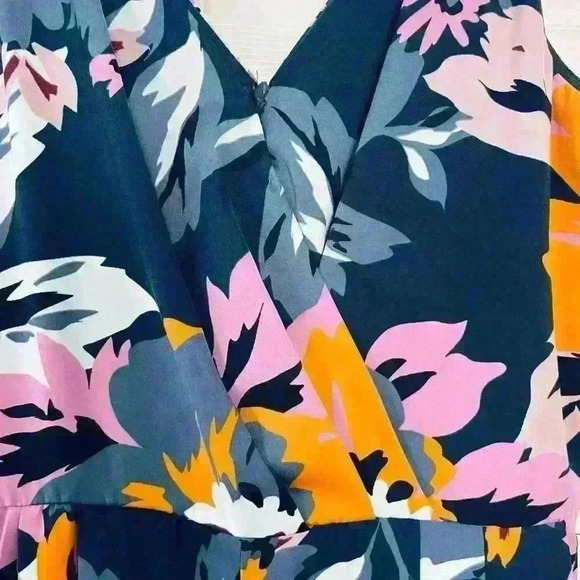 Multicolored ankle length jumpsuit Size 6 - Picture 3 of 4